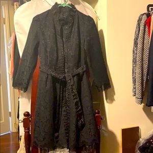 Black Lace trench coat